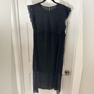 Zara Black Lace Midi